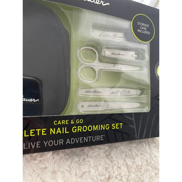 Eddie Bauer Care & Go Complete Nail Grooming Set with Storage Men's NEW - Picture 2 of 7